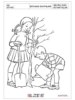 Belirli Gün ve Haftalar boyama sayfaları